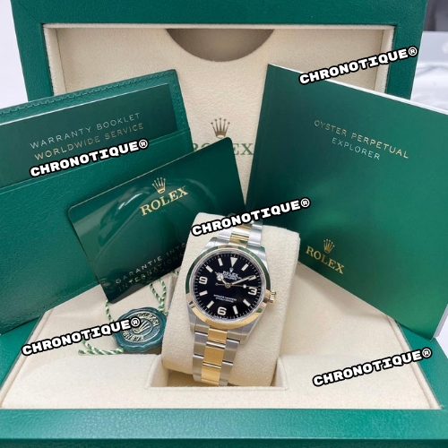 Rolex Explorer Steel and Yellow Gold 36 mm