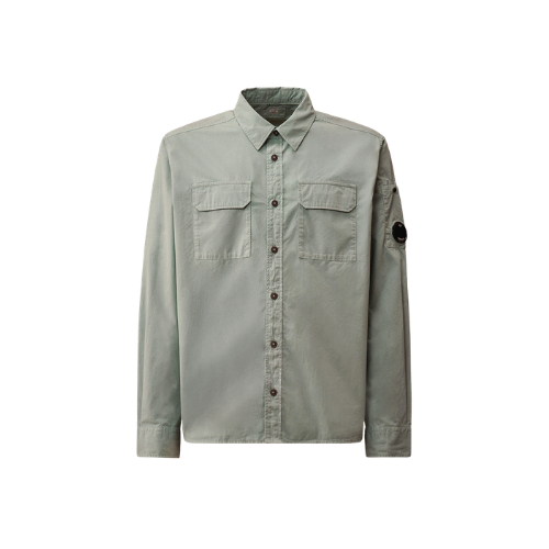Organic Gabardine Long Sleeve Lens Shirt