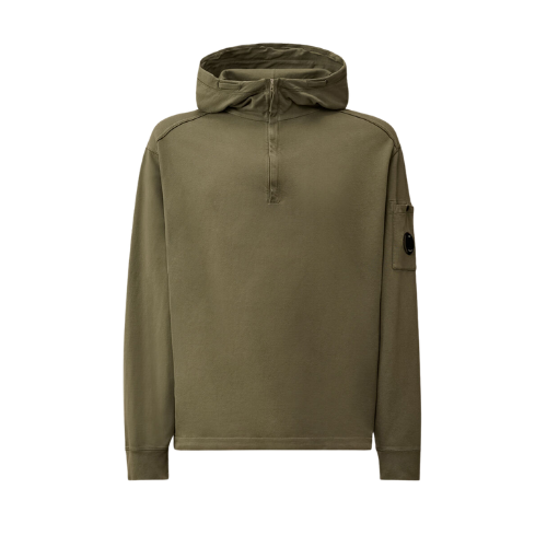 Light Fleece Half Zip Lens Sweatshirt