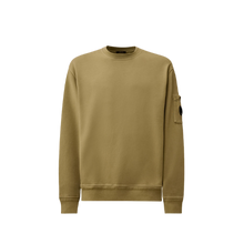 Cotton Diagonal Fleece Resist Dyed Crewneck Lens Sweatshirt