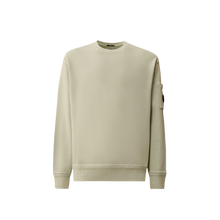 Cotton Diagonal Fleece Resist Dyed Crewneck Lens Sweatshirt