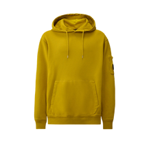 Cotton Diagonal Fleece Hooded Lens Sweatshirt
