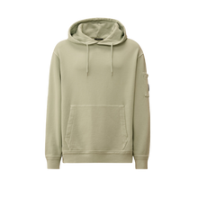 Cotton Diagonal Fleece Hooded Lens Sweatshirt