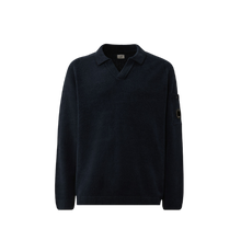Cotton Chenille Polo Lens Sweater