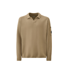 Cotton Chenille Polo Lens Sweater
