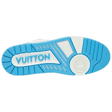 Louis Vuitton Trainer Low 'Velcro Strap - Light Blue Monogram Denim'